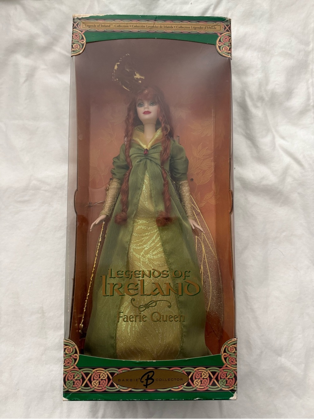 Barbie Legends of Ireland Faerie Queen Doll - Green and Gold